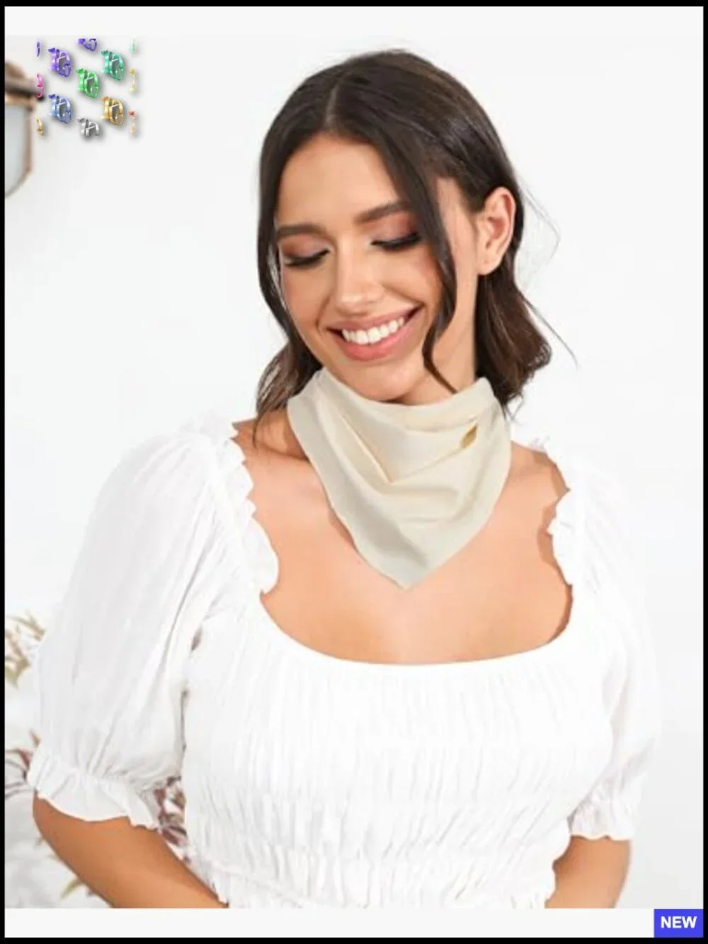 Boho Hair Scarf Set Tie-Back Triangle Headband Retro Floral Vintage Accessory